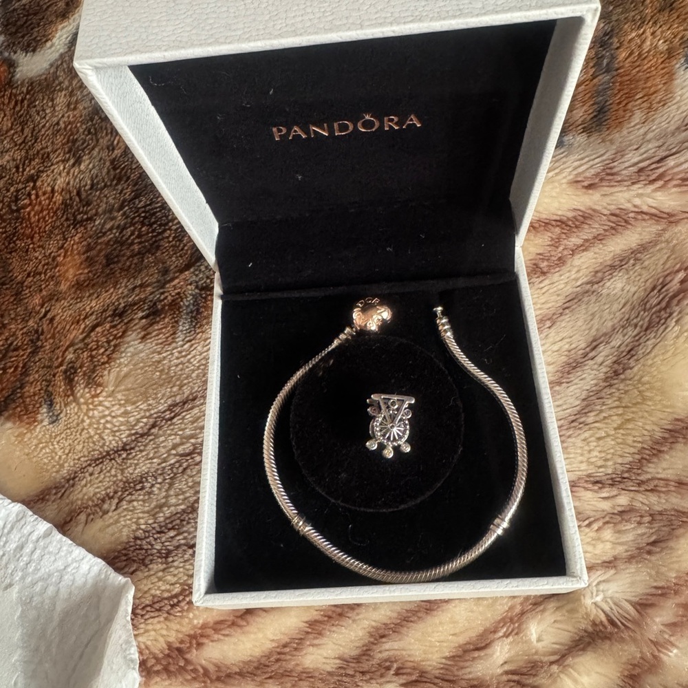 Pandora charm Bracelet and 1 charm